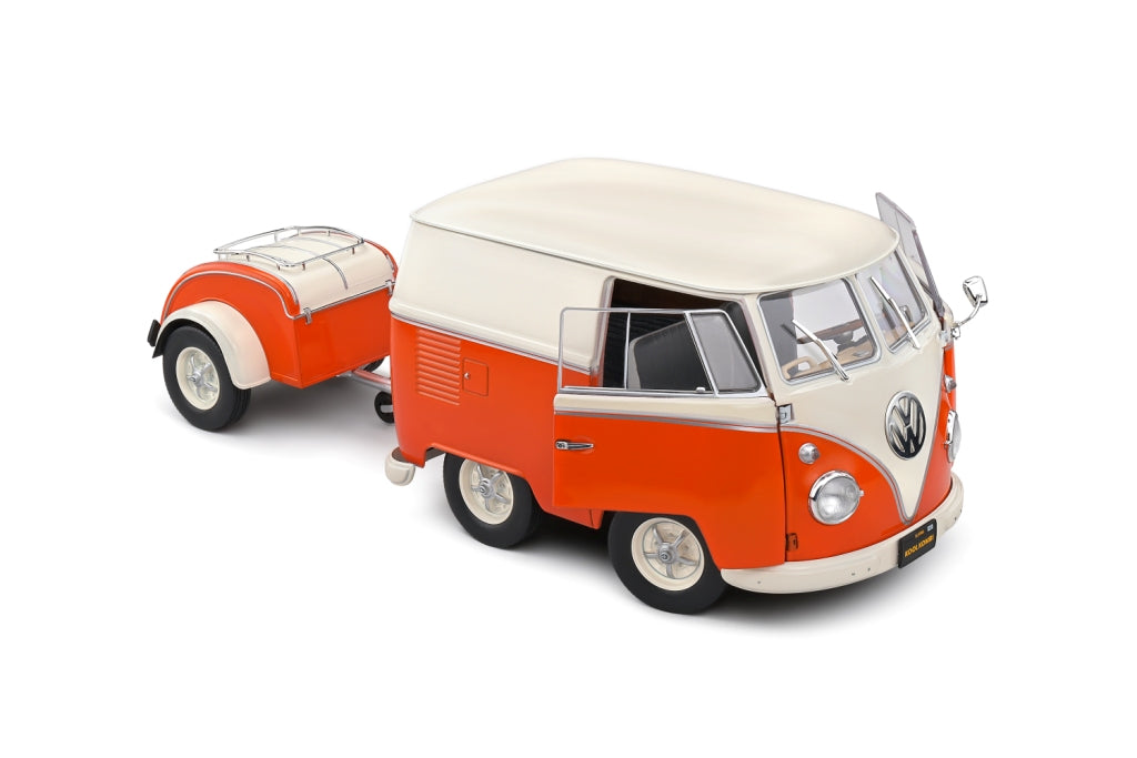 S1810902 - 1:18 Orange/White 1950 VW