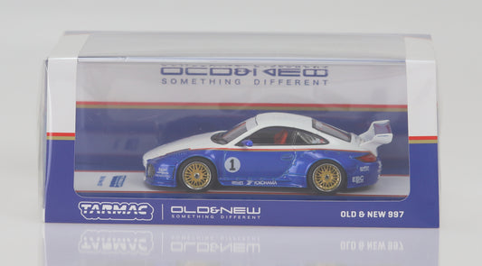 TW43-TL026-BLW - 1:43 Old & New 997 - Blue/White