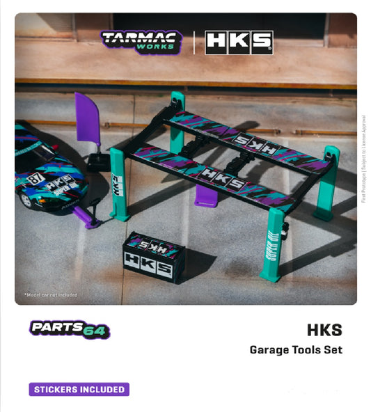 TW64A-001-HKS - 1:64 Garage tools set HKS