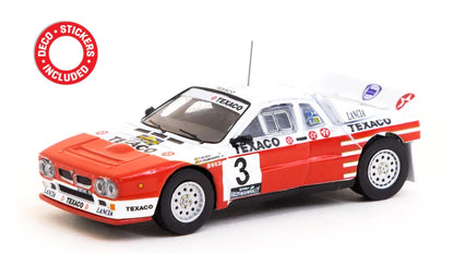 1:64 Lancia 037 Rally - Rally Van Haspengouw 1985 Winner - With Opening Rear Bonnet and Painted Engine.