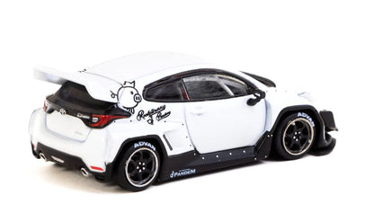 1:64 Pandem Yaris - White - Brand New Tooling