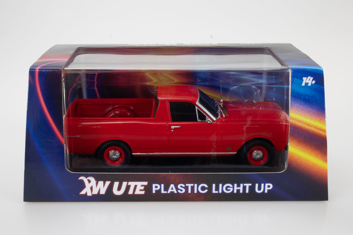 DDALU22 - 1:24 Red XW Ute Plastic Light Up