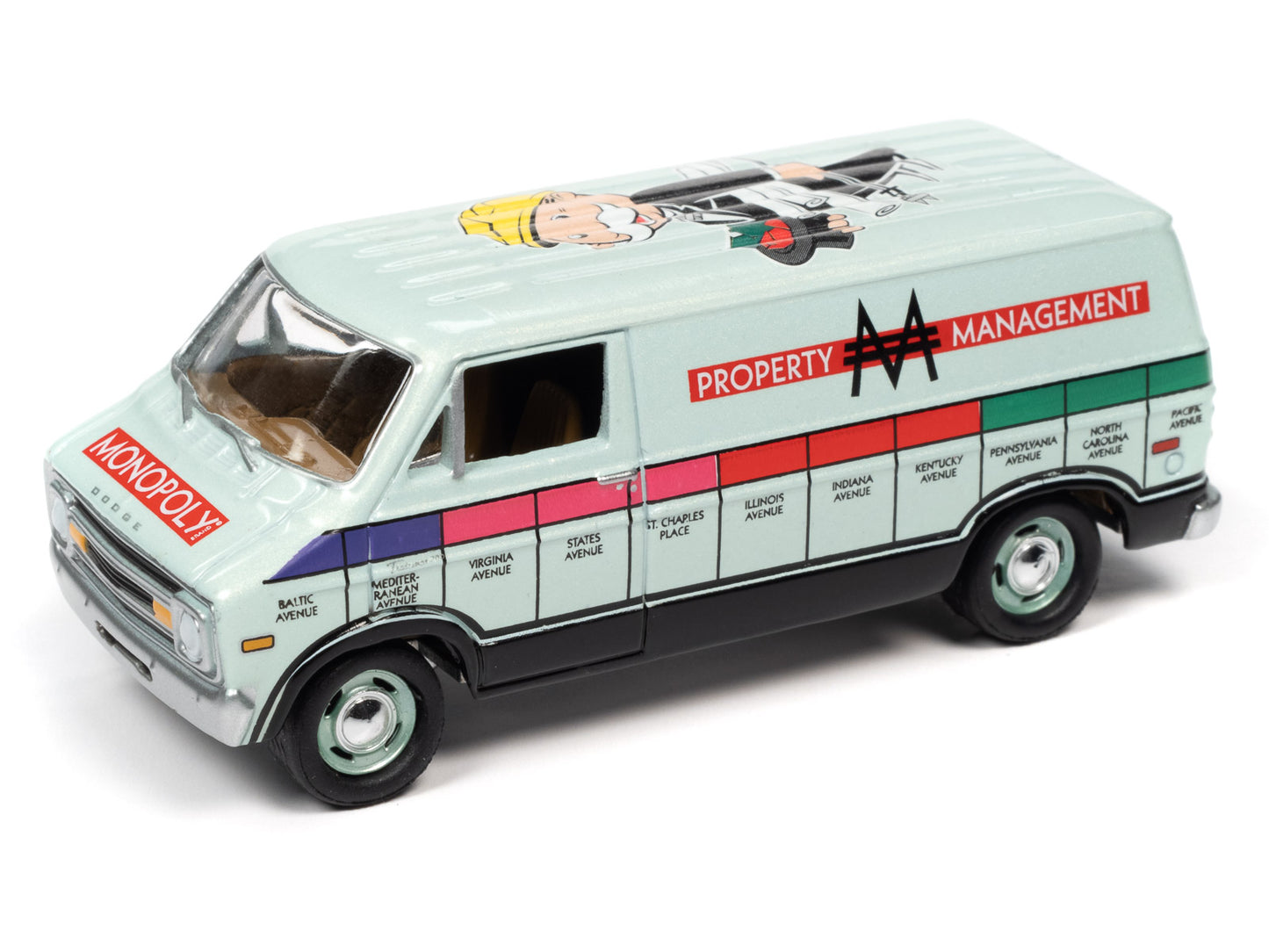 JLPC002-1 - 1:64 Monopoly 1977 Dodge Van